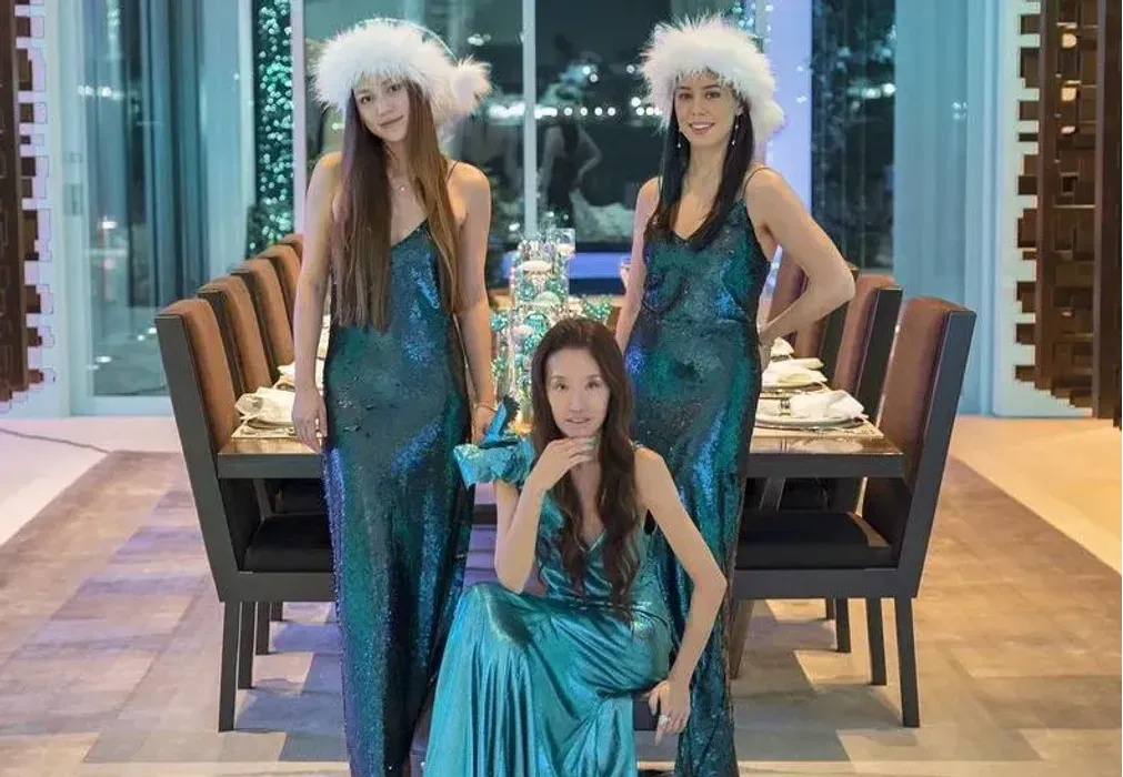 Вера Вонг с дочерьми Сесилией и Жозефиной