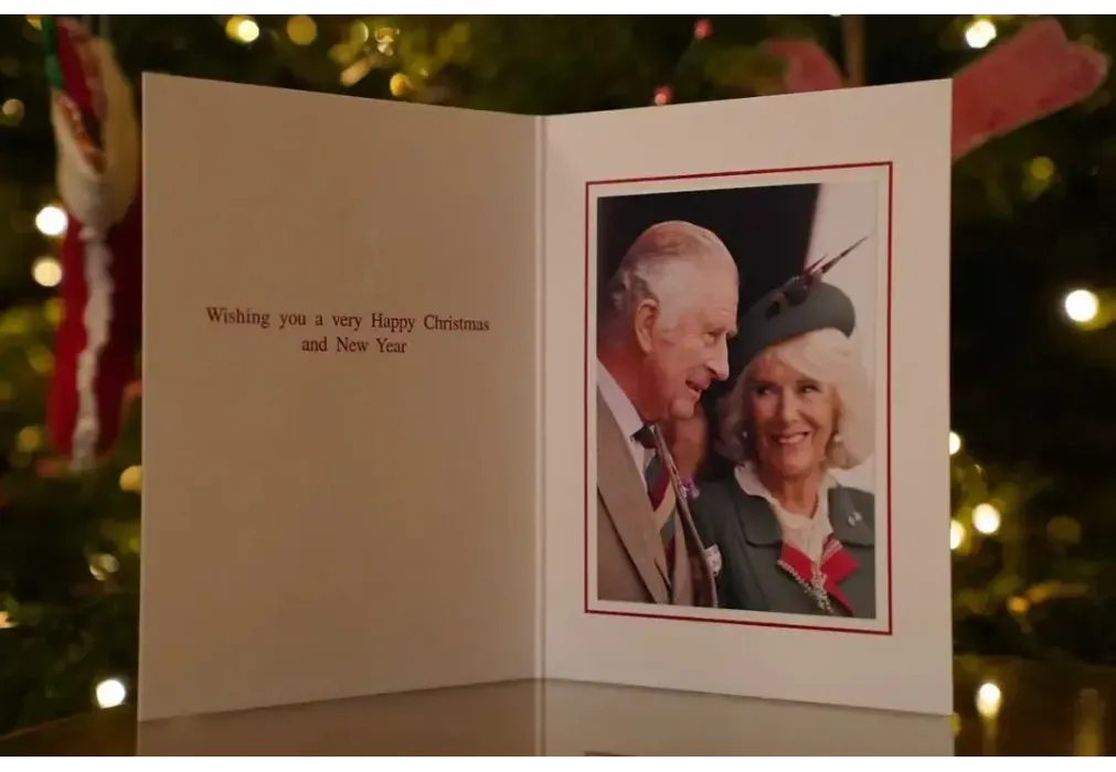 Рождественская открытка королевской семьи