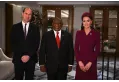 Принц Уильям, президент ЮАР Сирил Рамапоса и Кейт Миддлтон