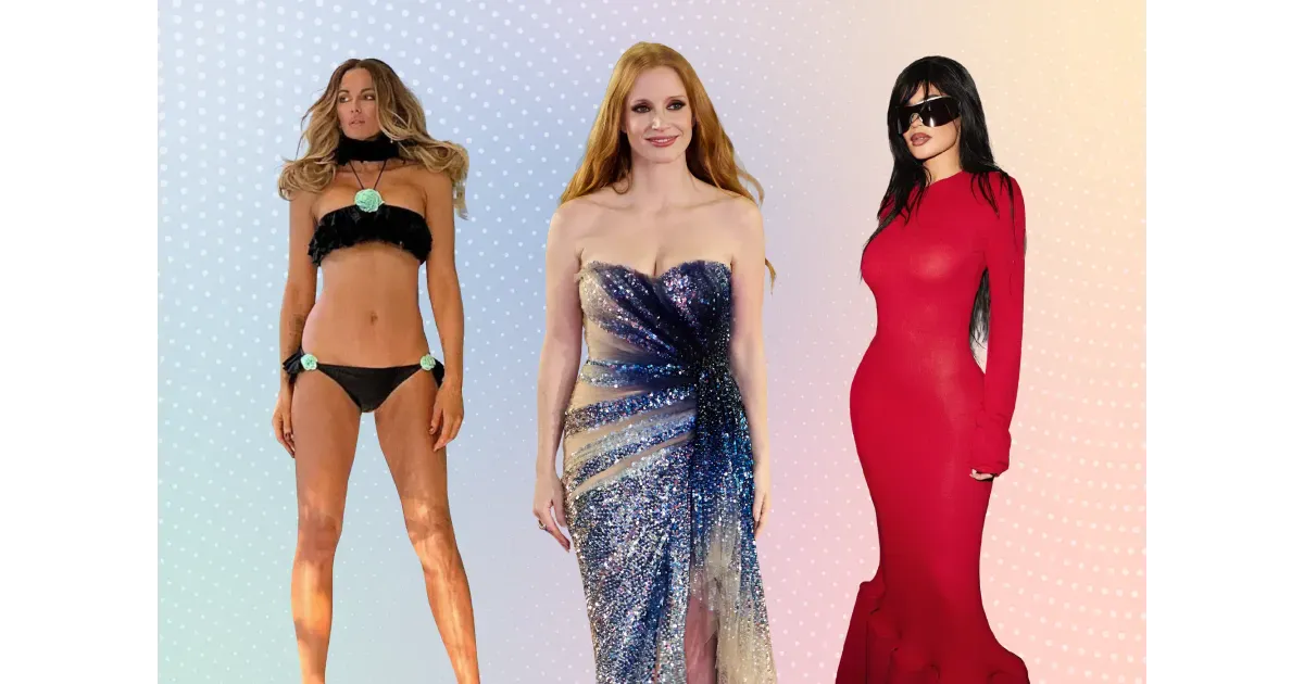 12 образов недели по версии редактора моды: Кайли Дженнер в красном, Кейт Бекинсейл в бикини и Кортни Кардашьян в образе рокерши