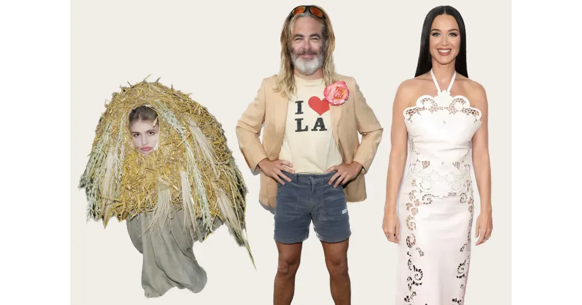 18 образов недели по версии редактора моды: "лохматый" Крис Пайн, Кэти Перри в платье-салфетке, Рианна в образе куста