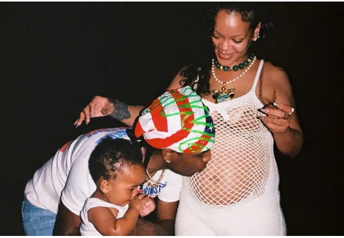 A$AP Rocky и Рианна с сыном