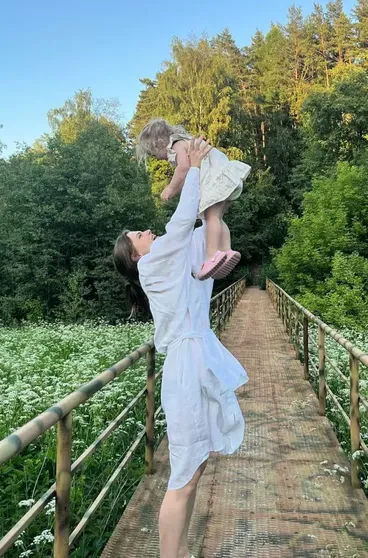 Софья Меледина с дочерью