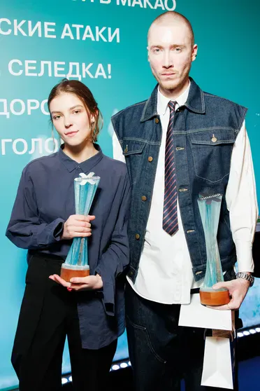 Полина Цыганова и Сергей Двойников