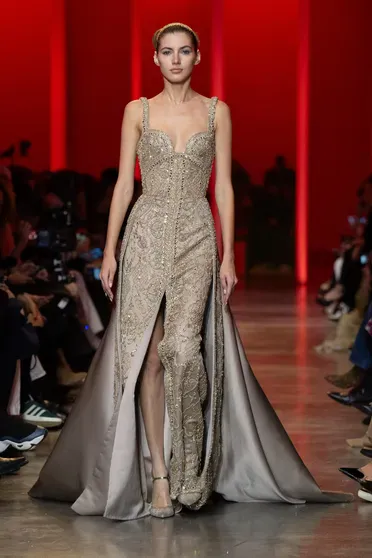 Валерия Кауфман на показе Elie Saab Couture весна — 2024