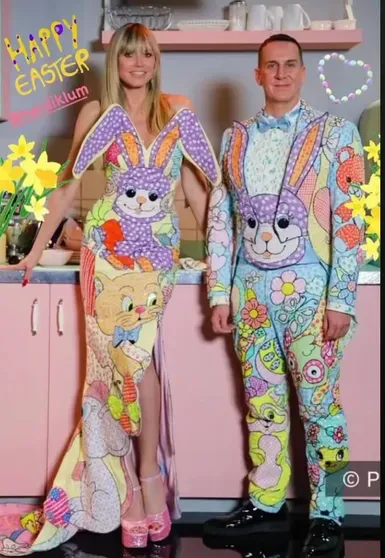 Хайди Клум в костюме кролика/Фото: heidiclum/Instagram*
