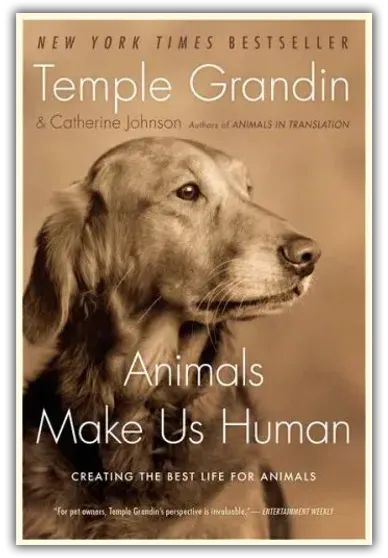 Обложка книги Темпл Грандин "Животные делают нас людьми"