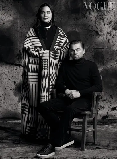Леонардо ДиКаприо и Лили Глэдстоун для Vogue