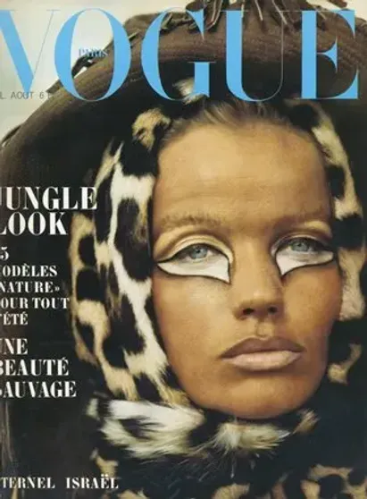 Верушка фон Лендорф на обложке Vogue 1968