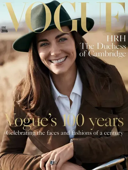 Кейт Миддлтон на обложке Vogue (Великобритания), июнь 2016