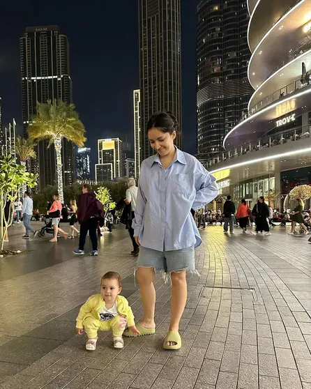 Мадонна Мур с дочерью в Дубае