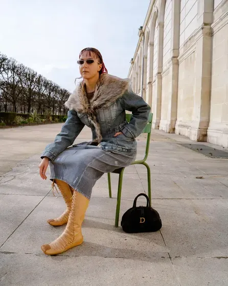 Ксения Чилингарова на показе Dior