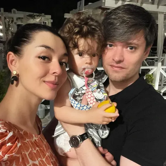 Марина Кравец и Аркадий Водахов с дочерью Вероникой