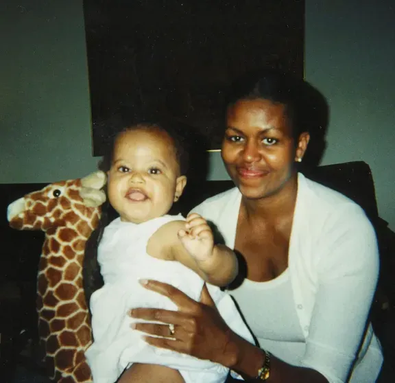 Мишель Обама с дочерью Малией