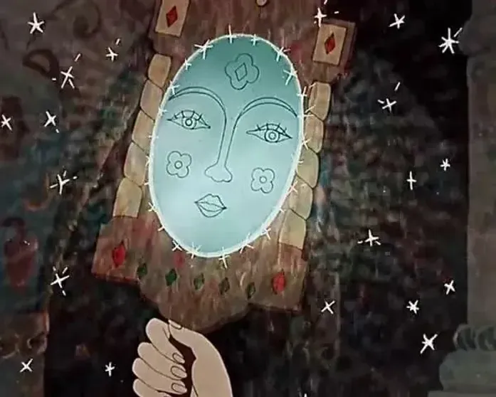 Кадр из мультфильма "Сказка о мертвой царевне и о семи богатырях"