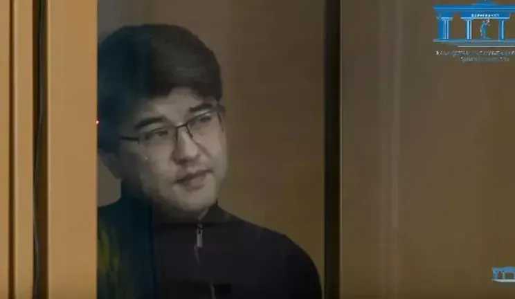 Куандык Бишимбаев в зале суда/Фото: Скриншот видео SoupCourtRK/YouTube