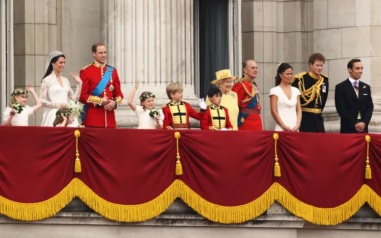 Принц Уильям и Кейт Миддлтон, королева Елизавета, принц Филипп, принц Гарри/Фото: Paul Gilham/Getty Images