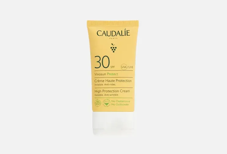 Солнцезащитный крем для лица Vinosun High Protection Cream SPF 30, Caudalie