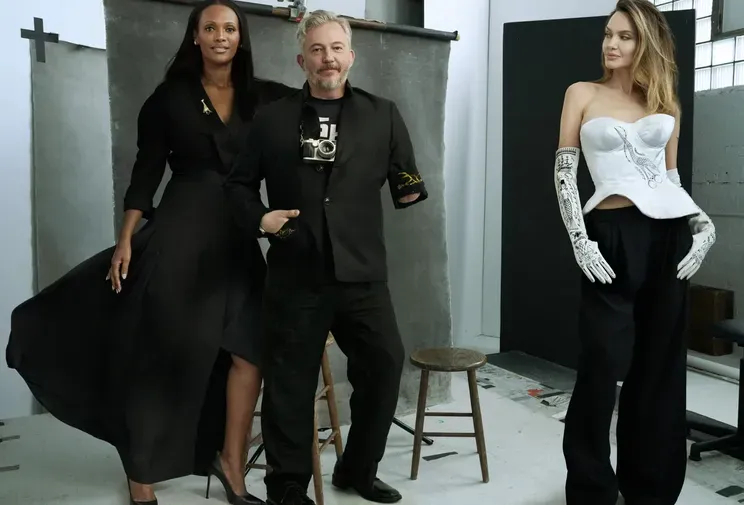 Анджелина Джоли с партнёрами по Atelier Jolie Хелен Абоа и Джайлсом Дьюли